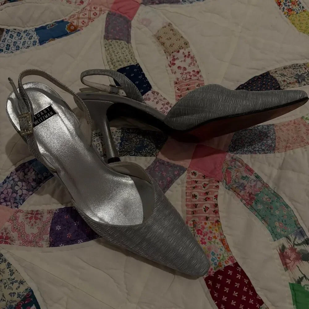 American-vintage Women's Grey and Silver Courts